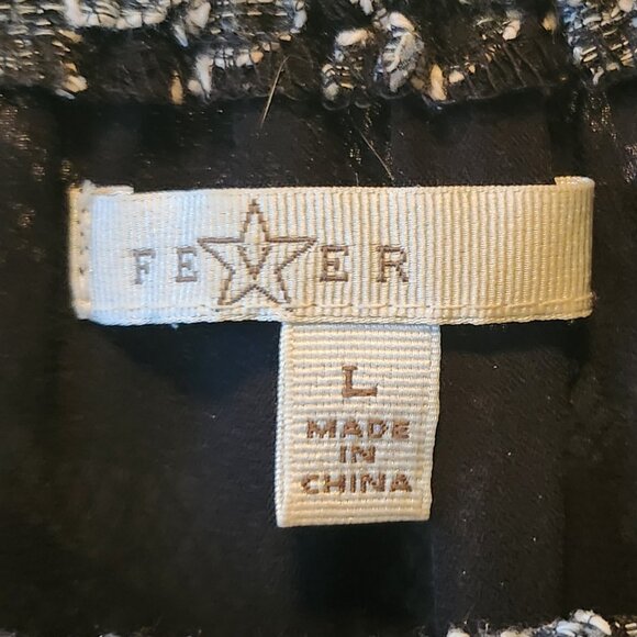 Fever Black White Lace Floral Bell Sleeve Top Boho Chic Statement Sleeves - Picture 3 of 5